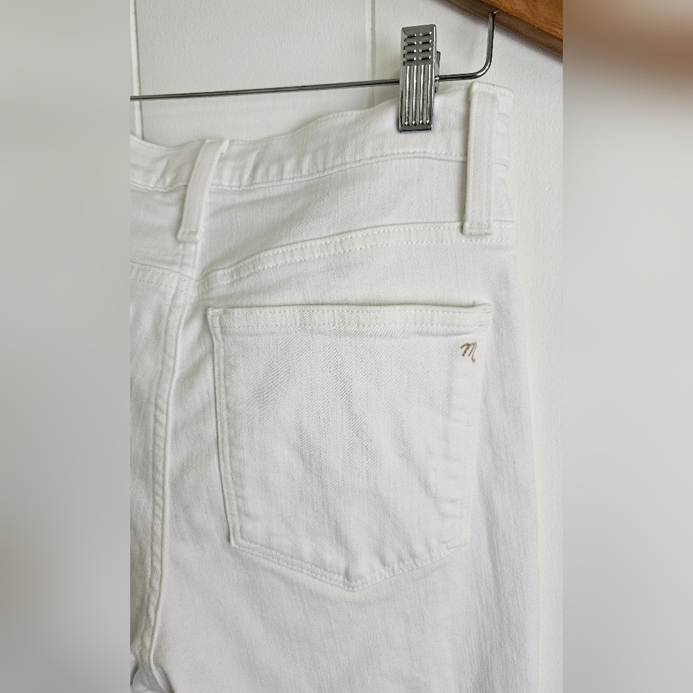 Madewell Cali Demi-Boot Jeans in Pure White Size 26 - Picture 9 of 9